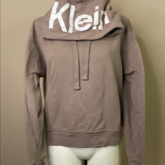 Calvin Klein Jeans tan logo graphic statement hoodie 🖤🖤M - Picture 8 of 11